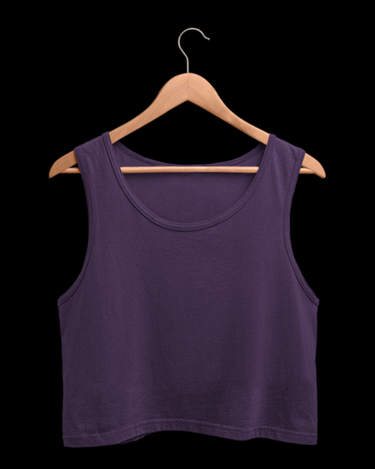 Purple Crop Tank